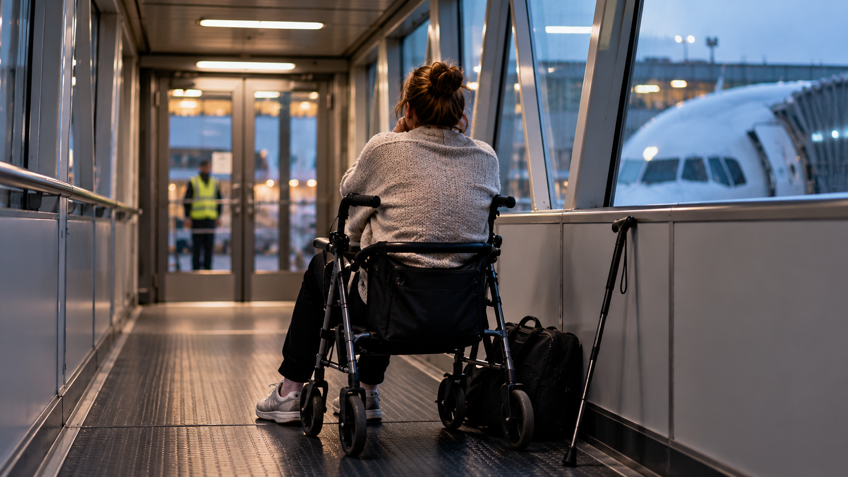 Photo for the article: Disabled Passenger Left Waiting on a Jet Bridge